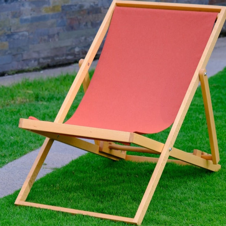 Wooden Sling Chair – Sun lounger for Outdoor Seating - 4 Colors available