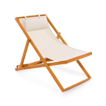 Elegant Wooden Sling Chair